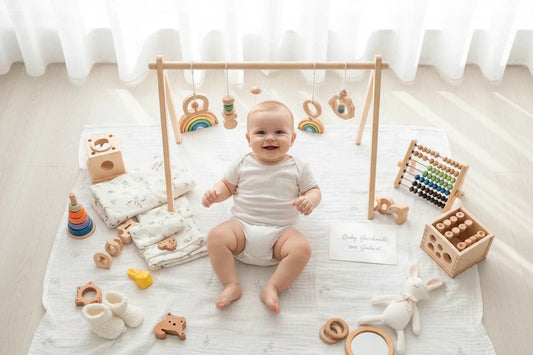 Baby Geschenke zur Geburt: 20 sinnvolle & langlebige Ideen (Montessori-Auswahl)