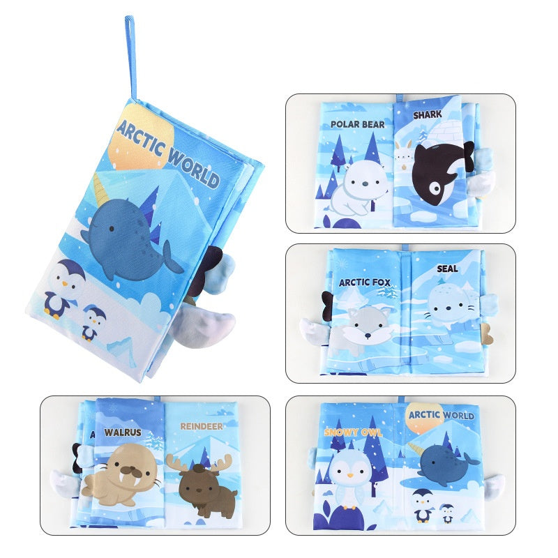 Livres en tissu Montessori pour bébés - Jouets sensoriels