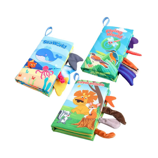 Montessori Baby Stoffboeken - Sensorisch Speelgoed