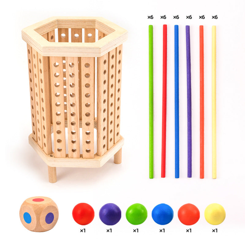 Torre de aprendizaje de colores, juguete Montessori
