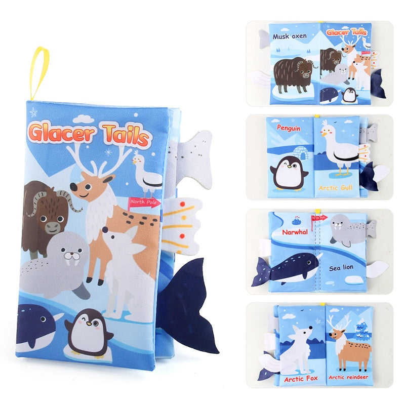 Livres en tissu Montessori pour bébés - Jouets sensoriels