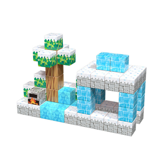 Montessori Magnetic Building Blocks Original Ice World – Winter Edition