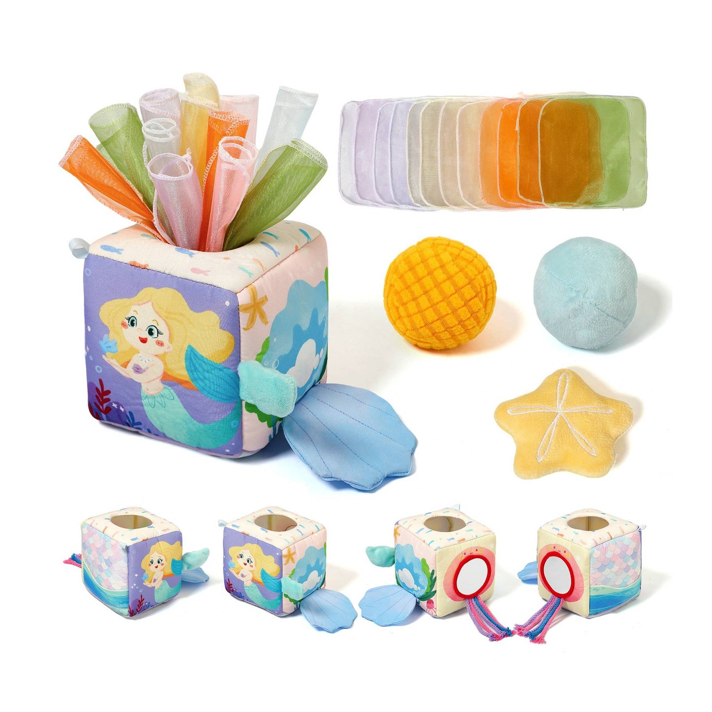 Baby Sensory Tissue Box – Mermaid