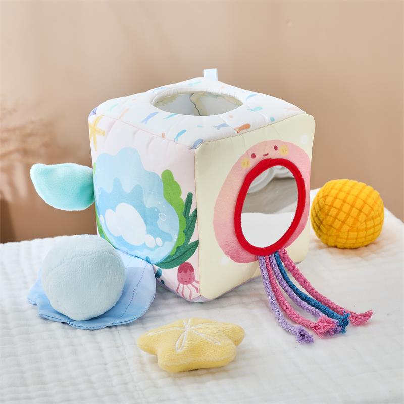 Meerjungfrau-Spielzeug Taschentuchbox Sensorisches Babyspielzeug