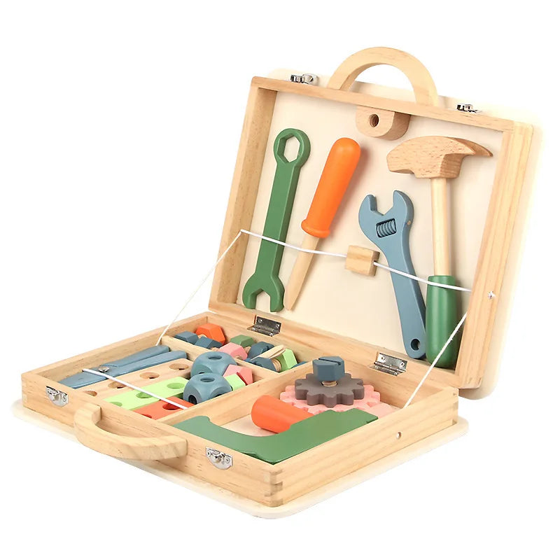 Montessori Wooden Toy Tool Box