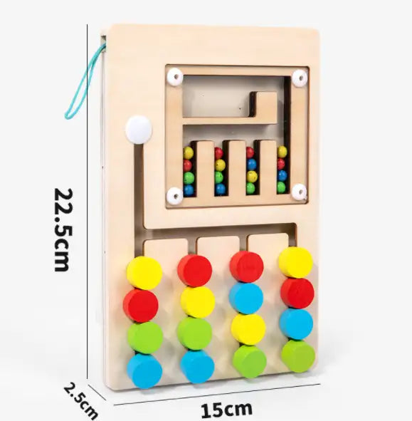 Montessori Wooden Toy Learning Games Labyrinth