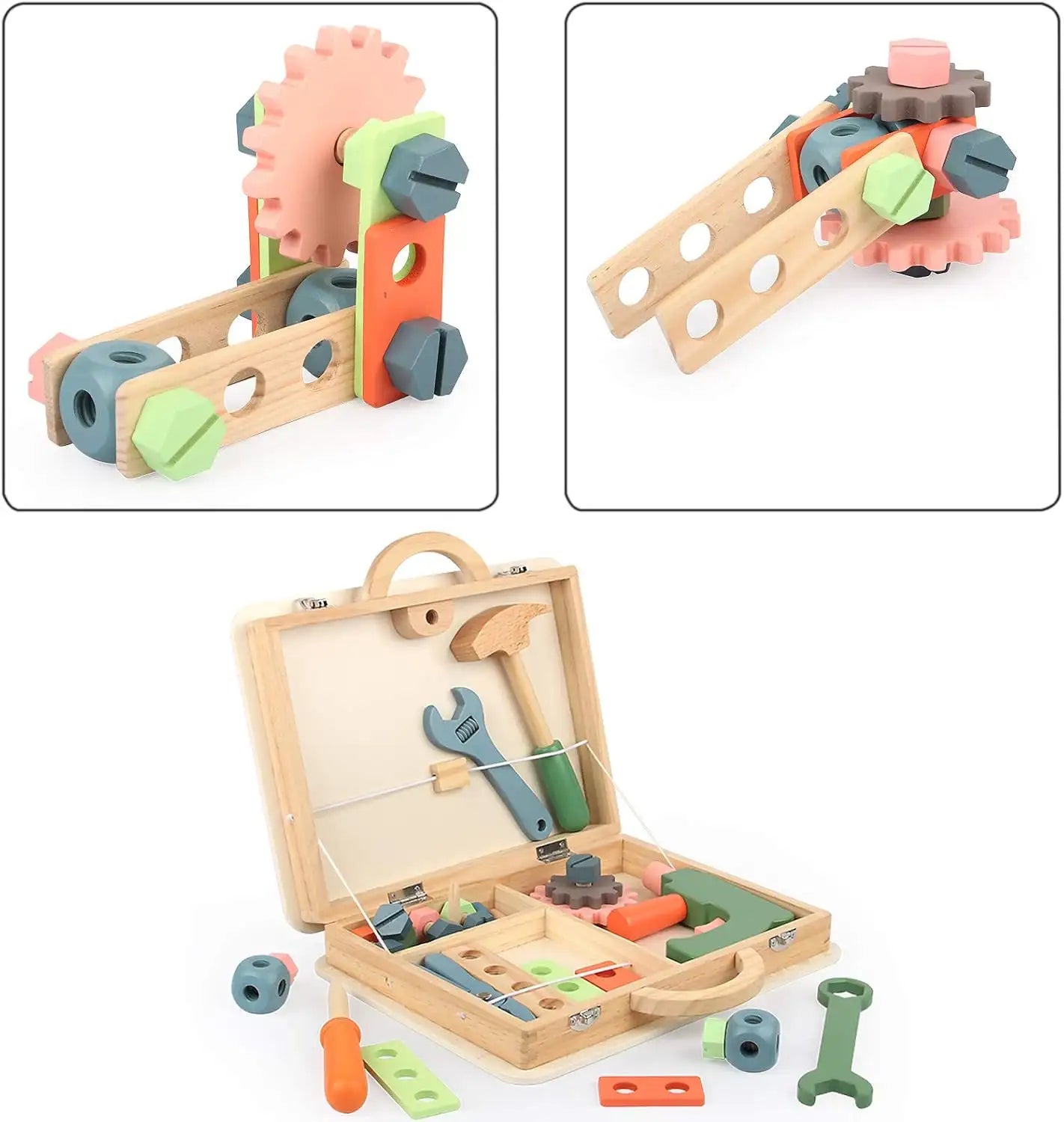 Montessori Wooden Toy Tool Box