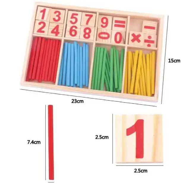 Montessori Math Toy – Numbers and Sticks