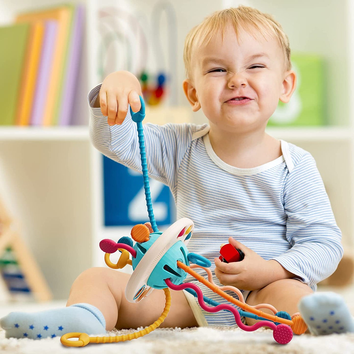 Montessori Pull String Toy BPA-Free