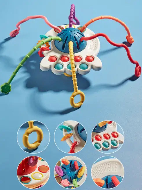 Montessori Pull String Toy BPA-Free