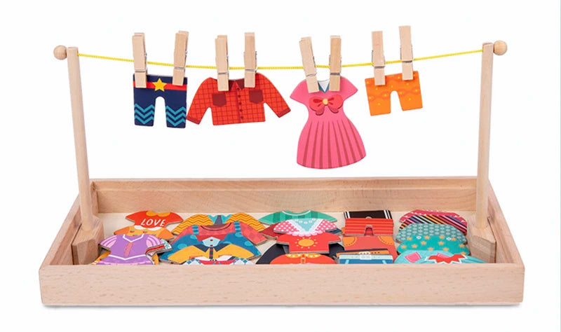 Montessori Dressing Puzzle – Motor Skills Game & Learning Toy