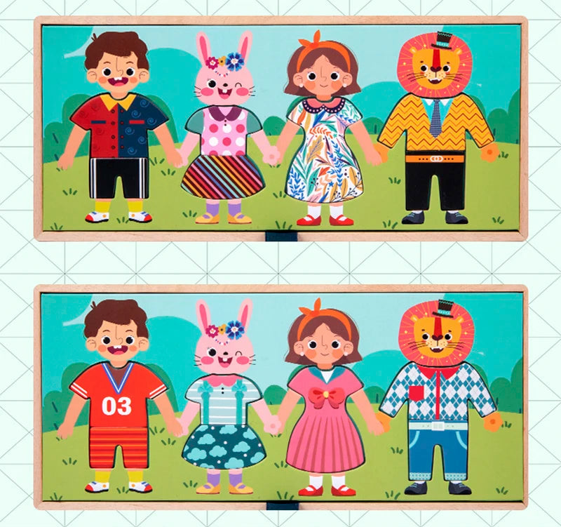 Montessori Dressing Puzzle – Motor Skills Game & Learning Toy