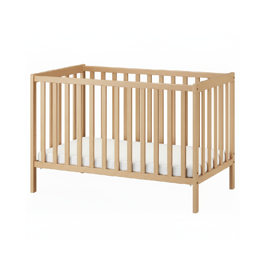 Montessori Baby Bed "Timo" – Pine with Removable Side