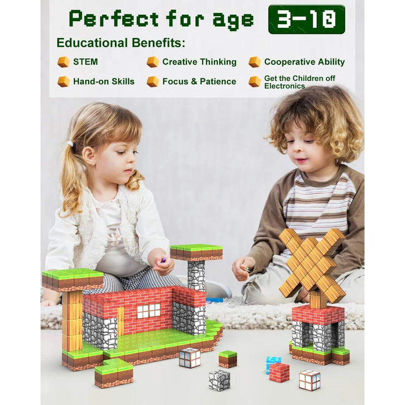 Bloques de construcción magnéticos Montessori