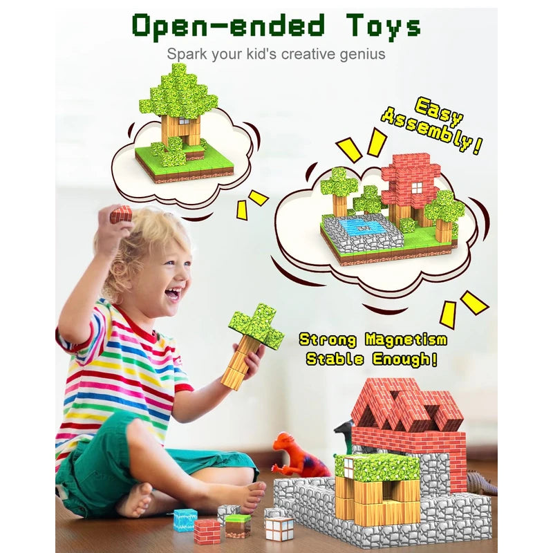 Bloques de construcción magnéticos Montessori