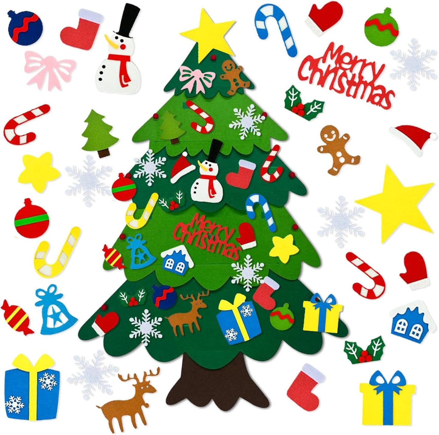 DIY Felt Christmas Tree – Interactive Decoration Set