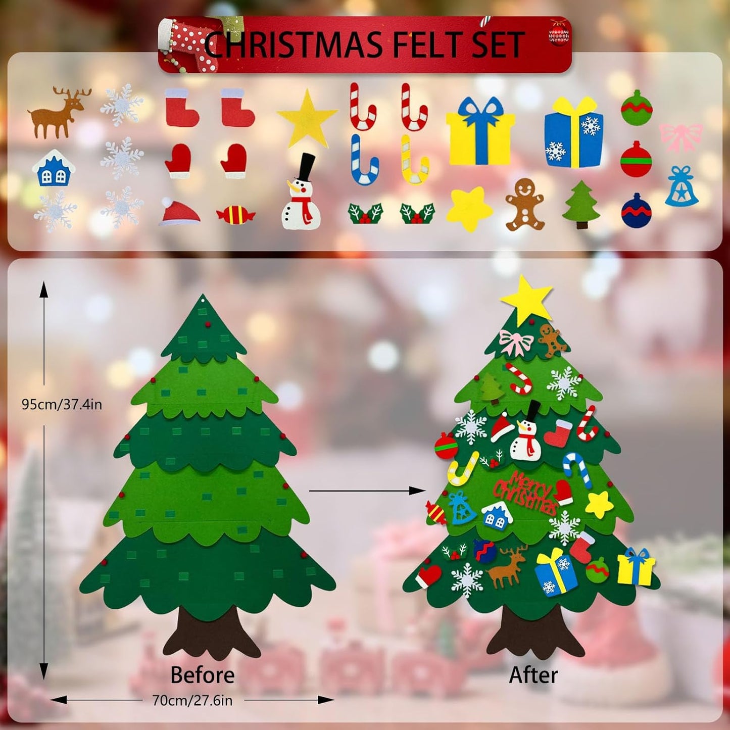 DIY Felt Christmas Tree – Interactive Decoration Set