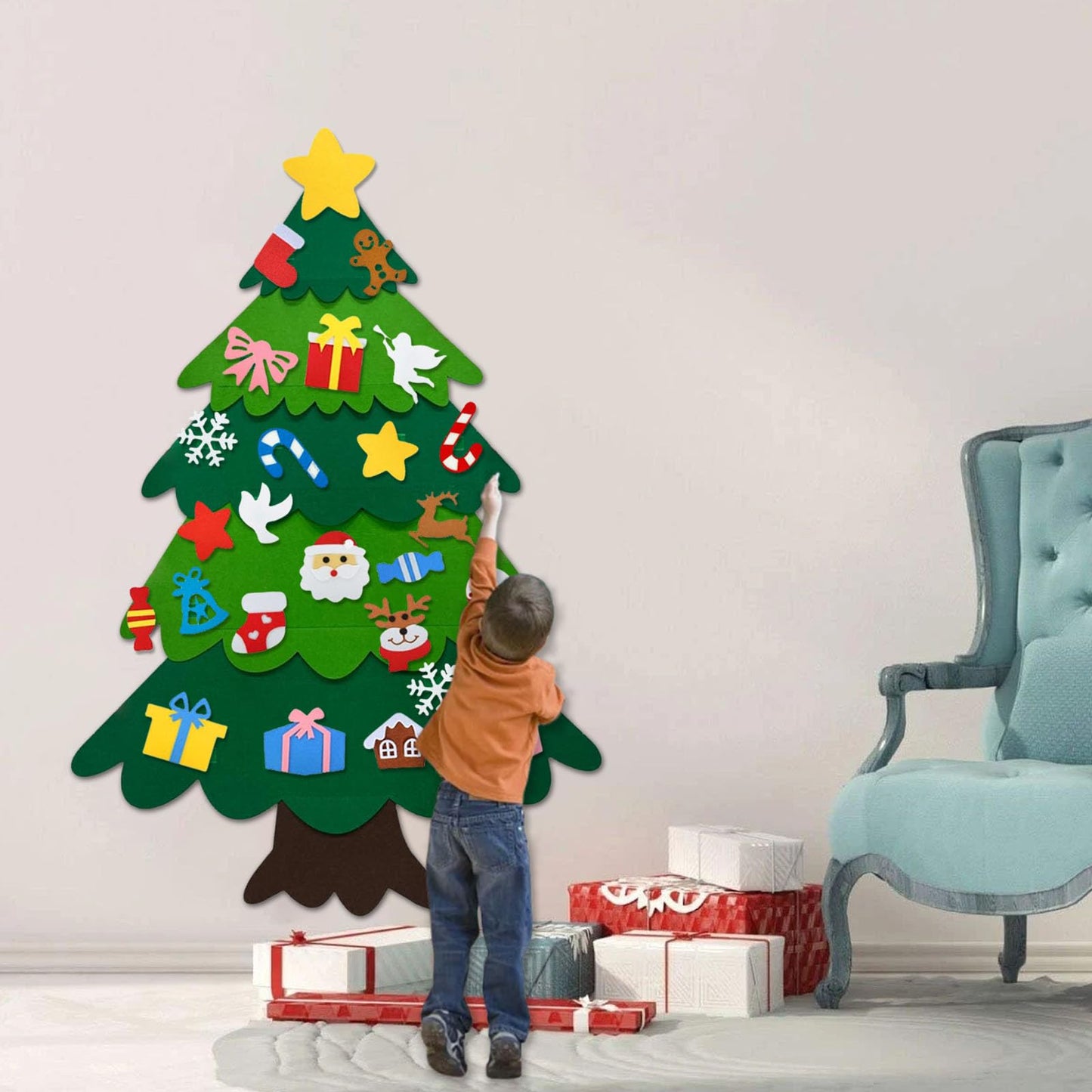 DIY Felt Christmas Tree – Interactive Decoration Set