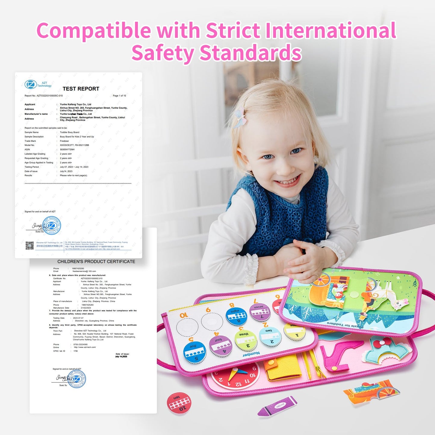 Busy Board Prinzessin – Montessori Busy Book mit Puzzle & Anzieh-Skills, Reisespiel ab 1–4 Jahren – montessorilernwelt