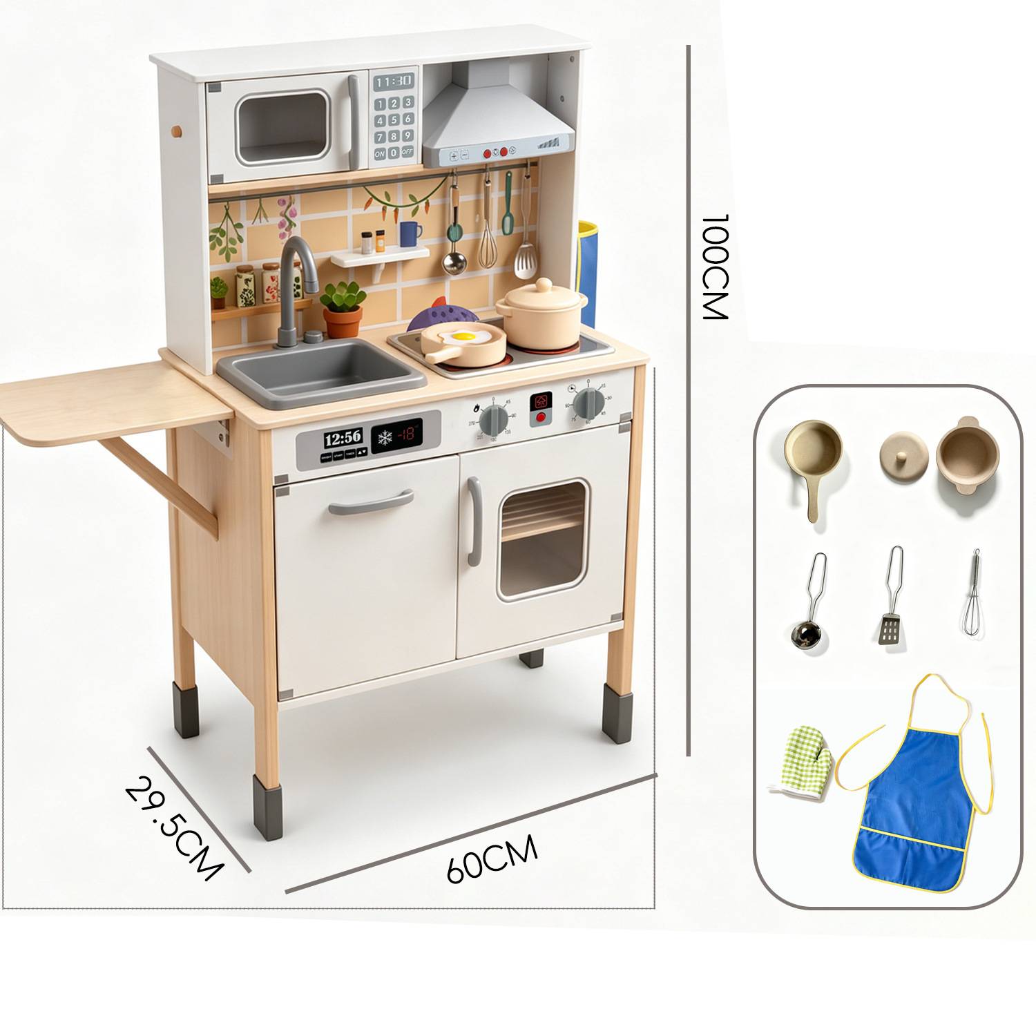 Ustensiles De Cuisine Miniatures 44 Pièces - Jeu D'Imitation Pour Enfants - Jouet De Cuisine Réaliste En Plastique - Pour Jeux De Rôle Créatifs