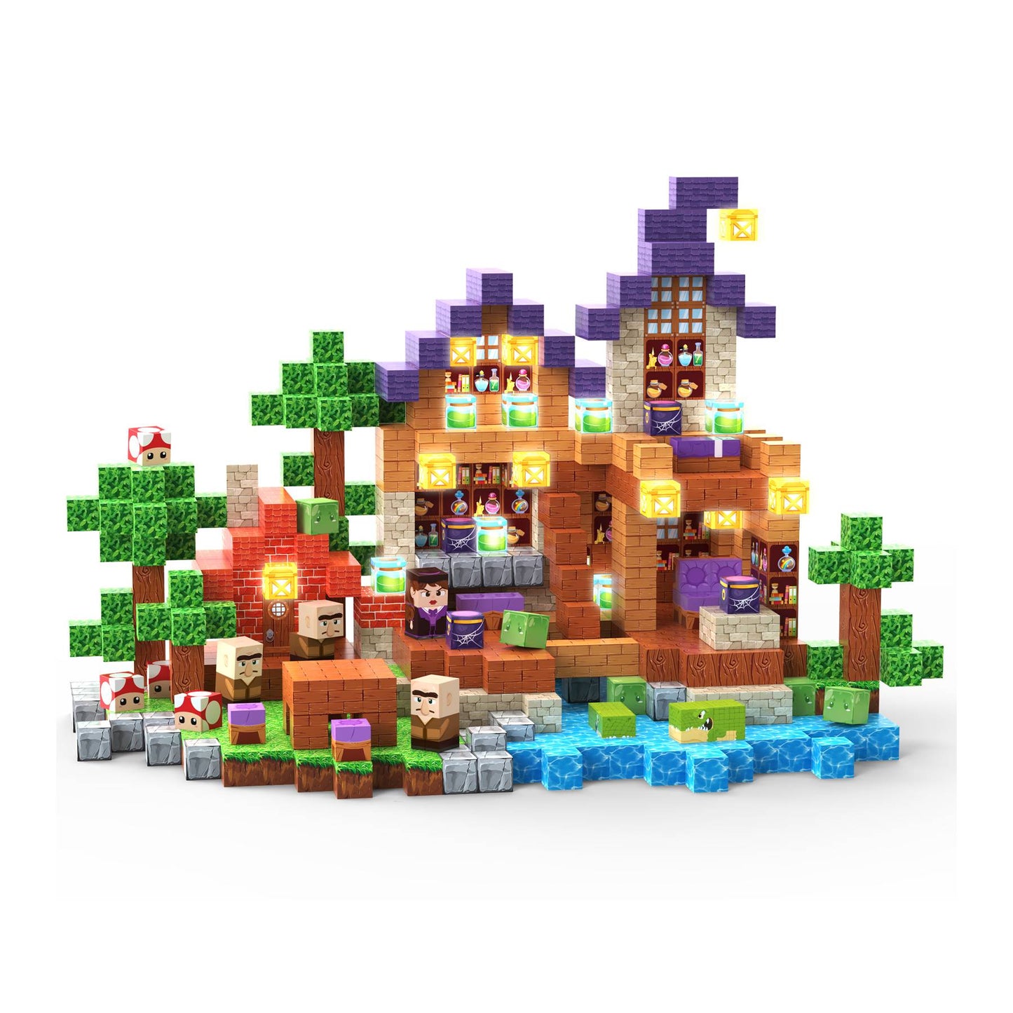 Magischer Wald Montessori Magnetische Bausteine Spielset – montessoriLernwelt