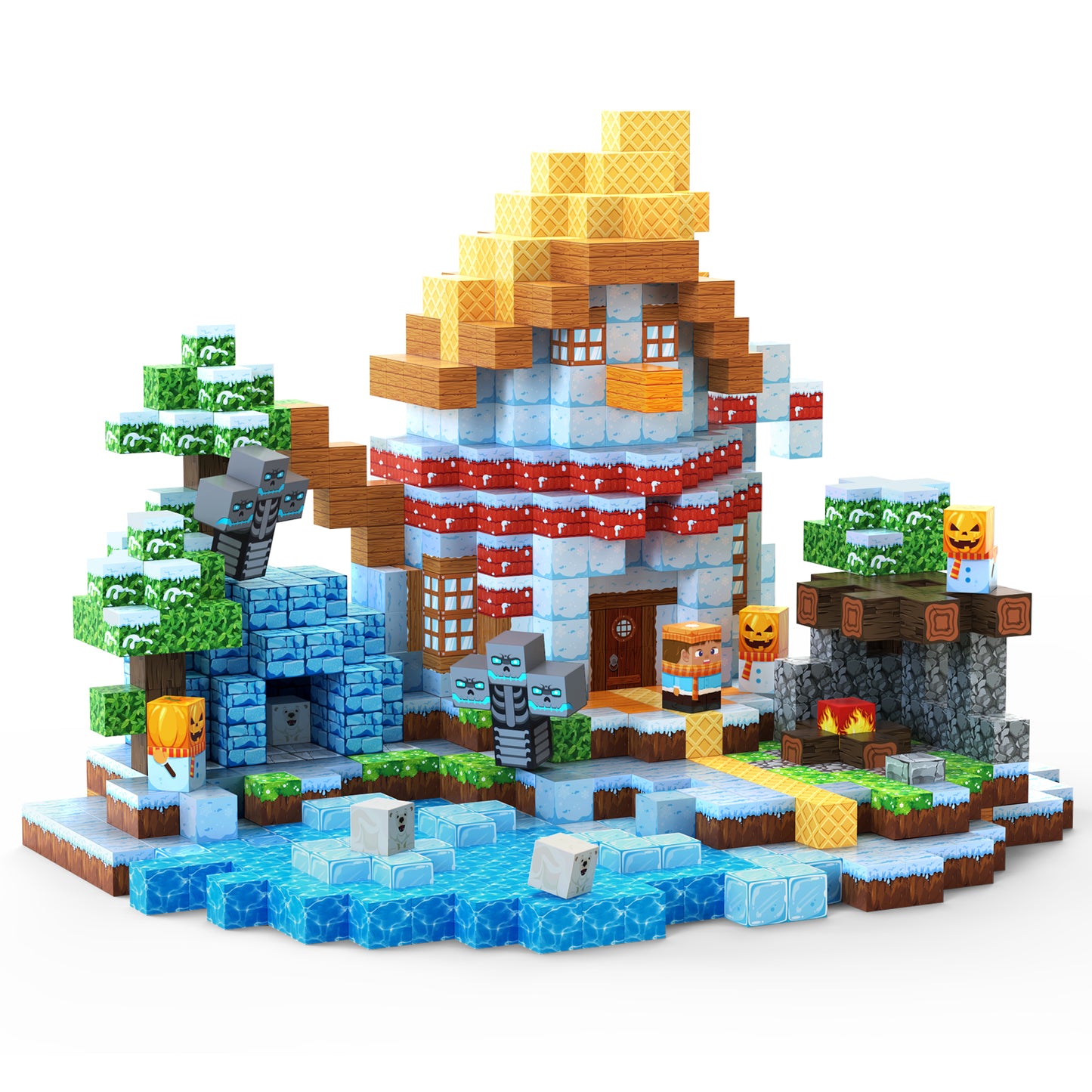 Magnetische Würfel 2 cm – Eiswelt Baukasten für Kinder