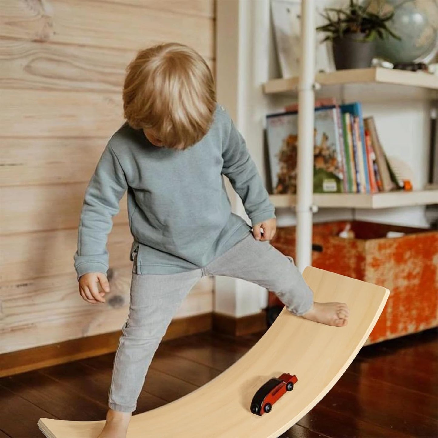 Montessori Balance Board aus Holz – Wackelbrett für Kinder