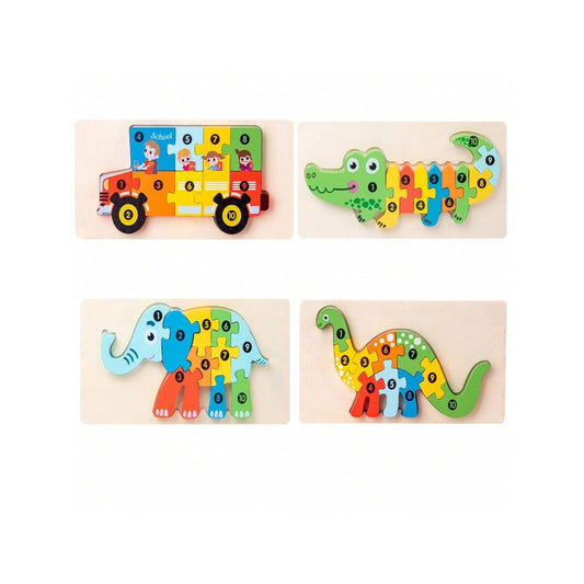 Montessori houten puzzels voor peuters