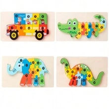 Montessori houten puzzels voor peuters