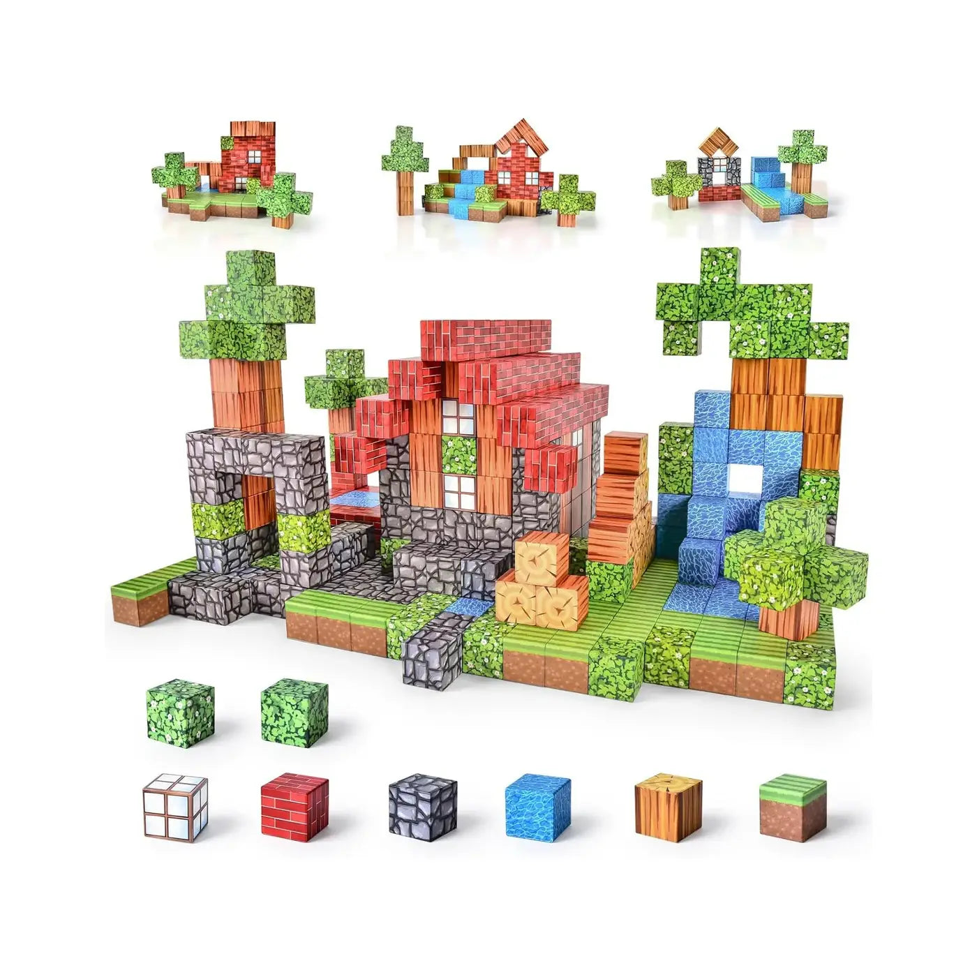 Bloques de construcción magnéticos Montessori