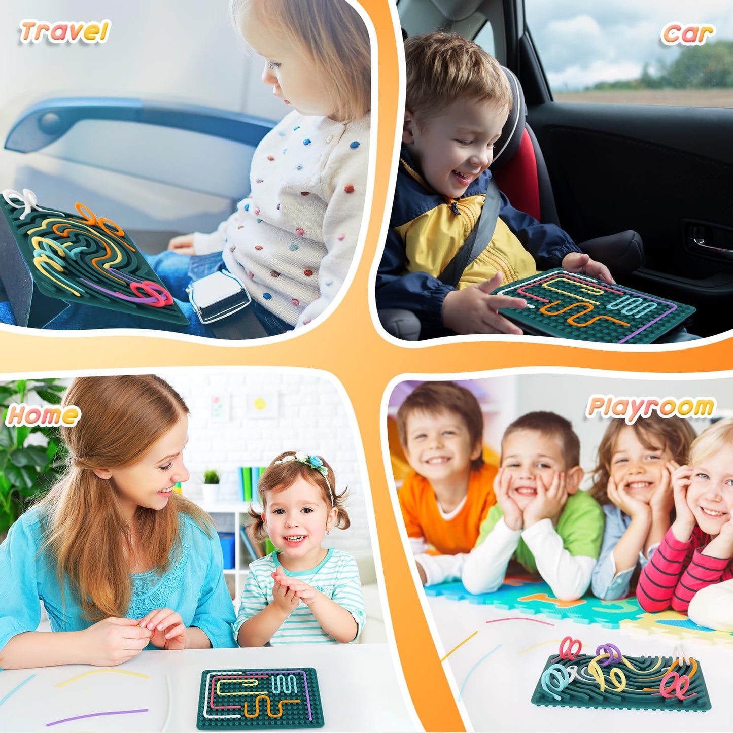 Montessori Sensory Activity Board für Kinder und Erwachsene