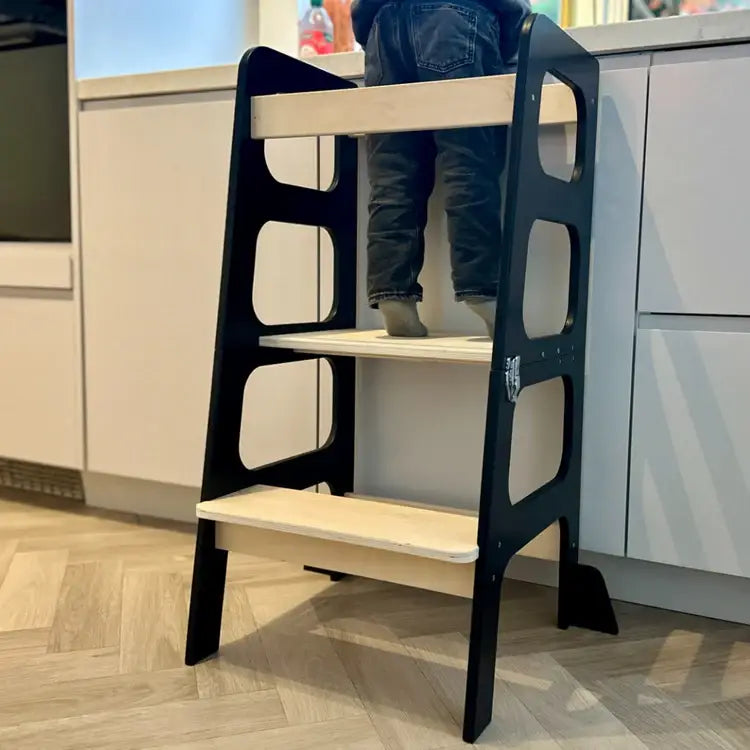 3-in-1 Lernturm mit Rutsche und Tischfunktion