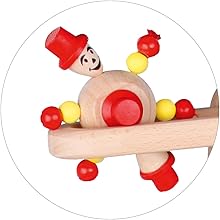 MontessoriLernwelt Kugelbahn aus Buchenholz – Lernspielzeug für Kinder ab 2 Jahren