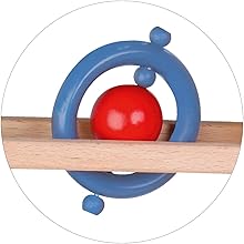 MontessoriLernwelt Kugelbahn aus Buchenholz – Lernspielzeug für Kinder ab 2 Jahren