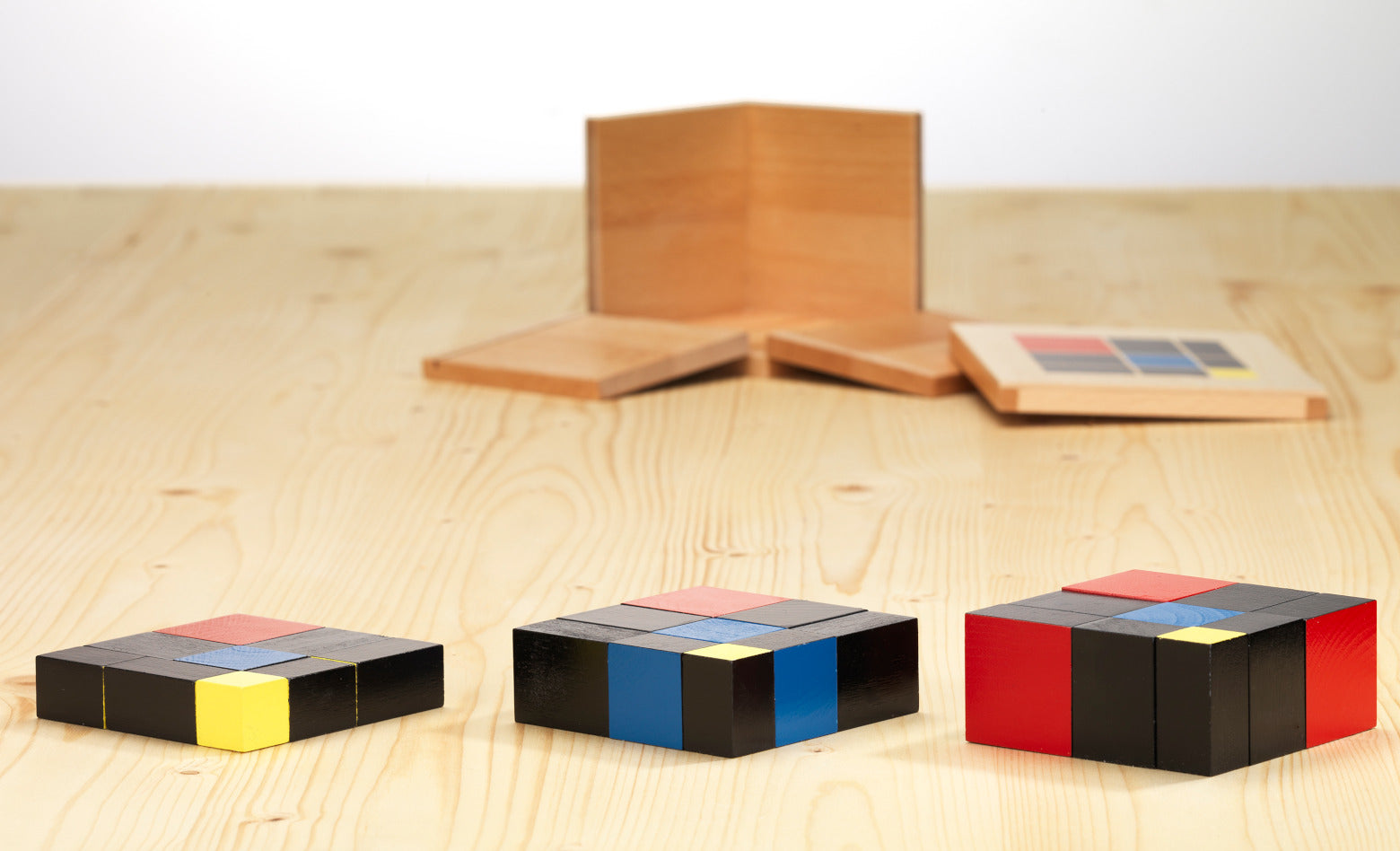 MontessoriLernwelt Binomischer und Trinomischer Würfel aus Holz – Mathematisches Lernmaterial für Kinder
