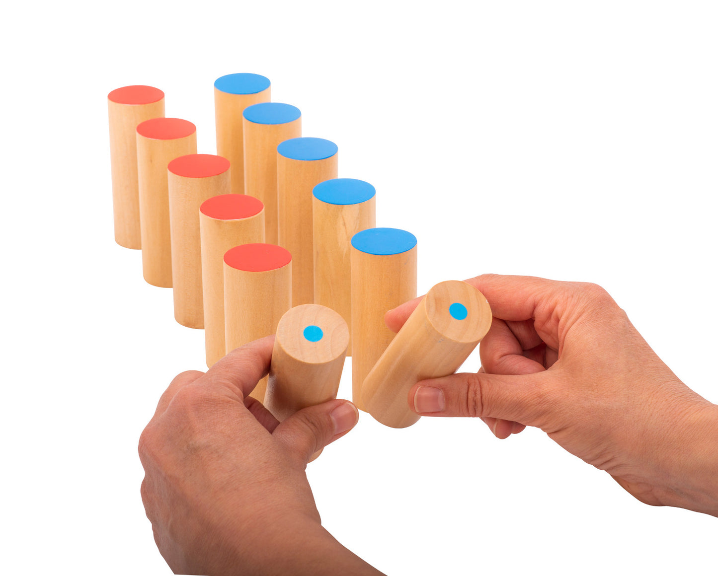 Montessori Geräuschdosen Holz Set zur Förderung des Hörsinns