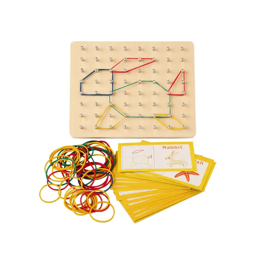 Montessori Creative Wooden Geoboard