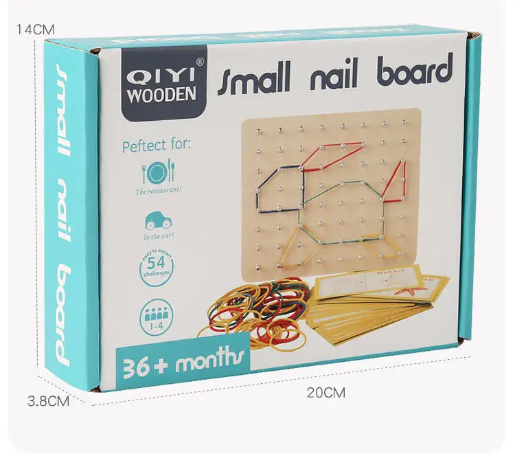 Montessori Creative Wooden Geoboard