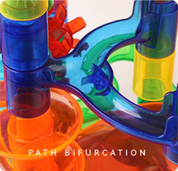 MontessoriLernwelt transparente Kugelbahn für Kinder, 168 Teile Murmelbahn Röhren Bausatz aus ABS, BPA-frei, Montessori Konstruktionsspielzeug