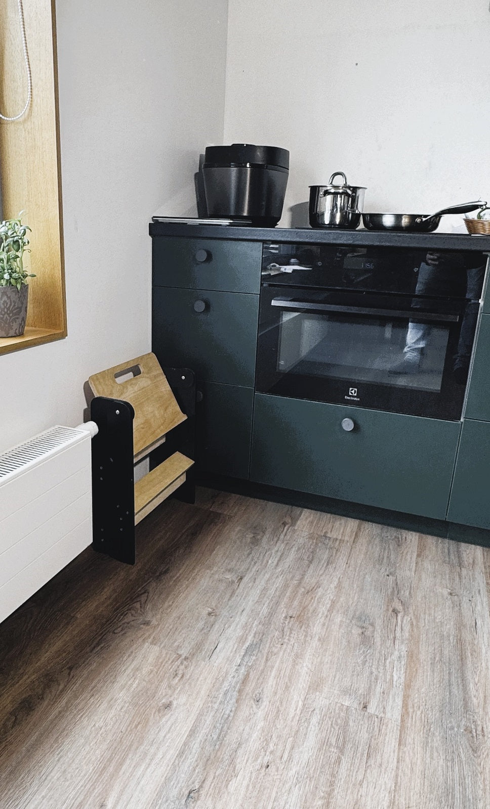 Klappbarer Tritthocker Kinder Holz Küche Badezimmer platzsparend