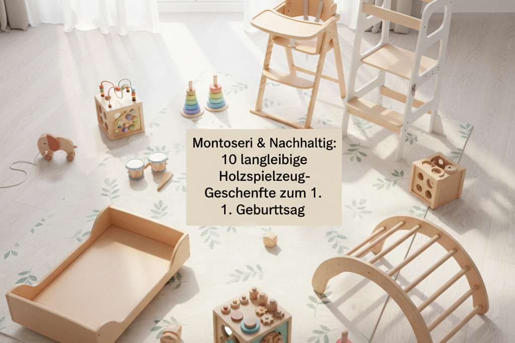 Montessori & Nachhaltig: 10 langlebige Holzspielzeug-Geschenke zum 1. Geburtstag