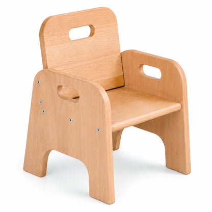 Montessori toddler chair made of wood – low children's chair from 1 year old