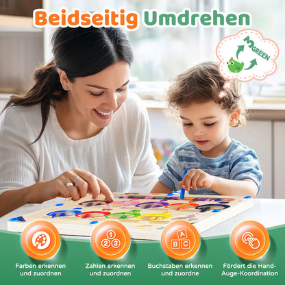 2 in 1 Montessori Magnetspiel Labyrinth