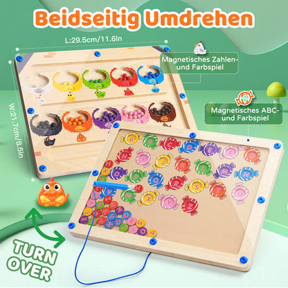 2 in 1 Montessori Magnetspiel Labyrinth