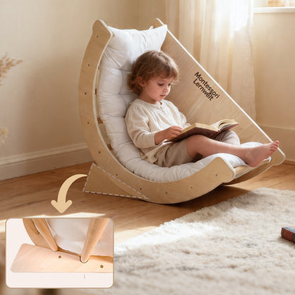 6-in-1 Montessori Spielzeug im Rocking-Chair-Modus