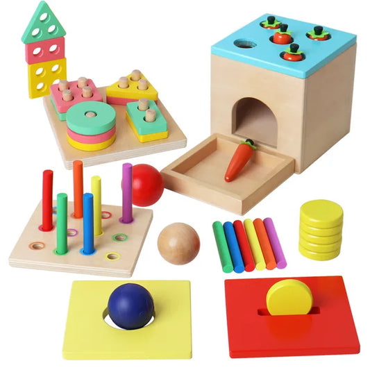 4-in-1 Montessori Motorikwürfel