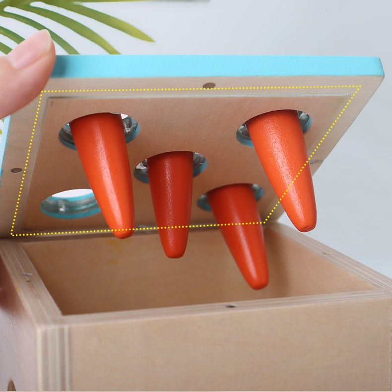Cubo de habilidades motoras Montessori 4 en 1