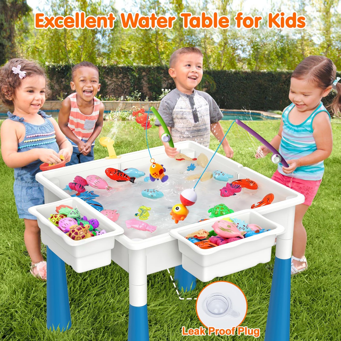 5-in-1 Multifunktionaler Spieltisch für Kinder – Kreativität und Ordnung im Kinderzimmer