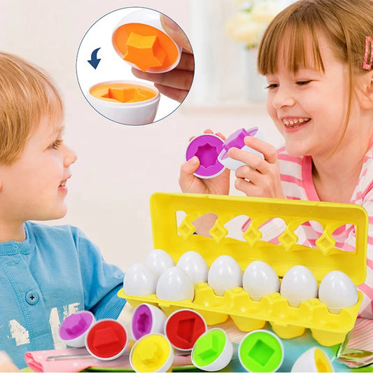 Montessori Eier Spielzeug für Babys ab 1 Jahr