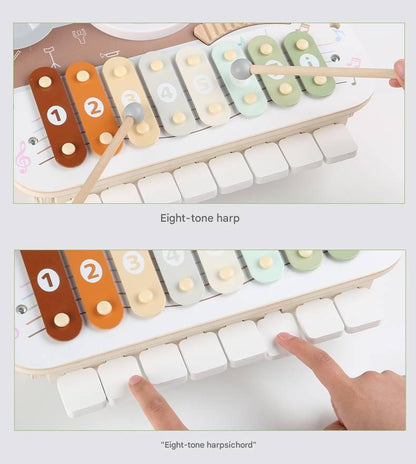 6-in-1 Holz Musikspielzeug – Montessori Xylophon & Klavier für Kinder, Hauptbild